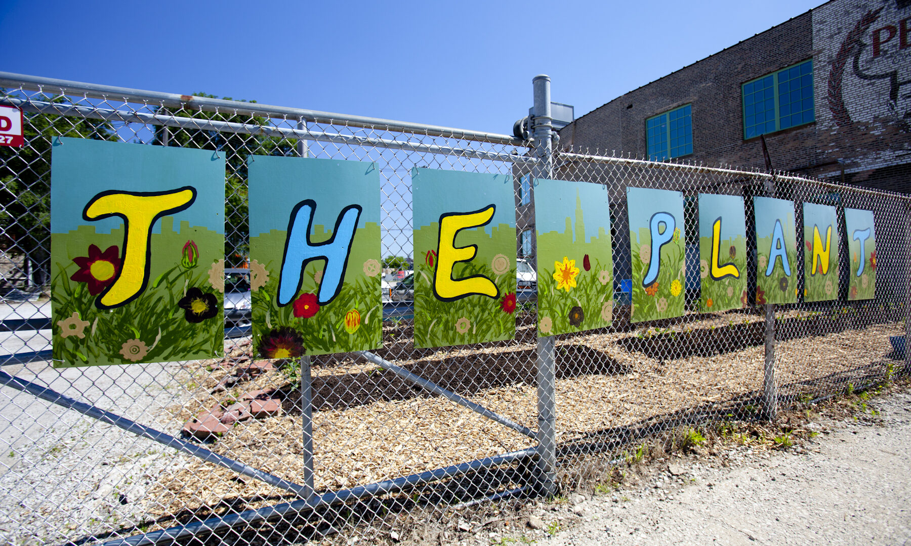 the plant fence painting