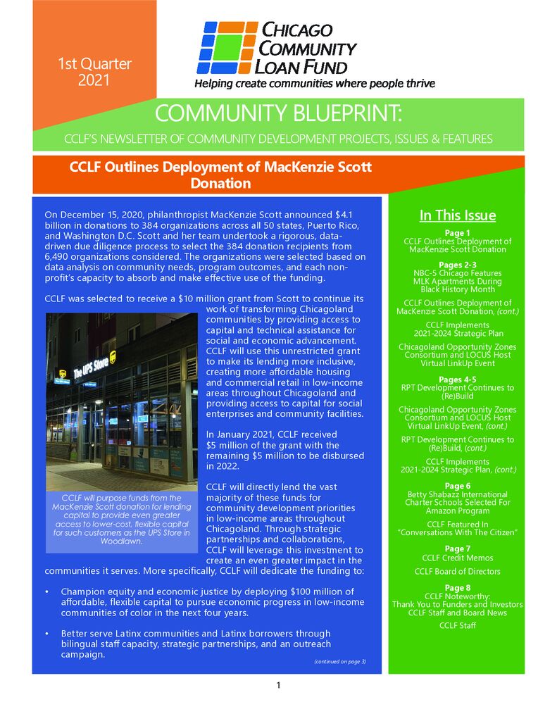 1st Quarter 2021 Newsletter