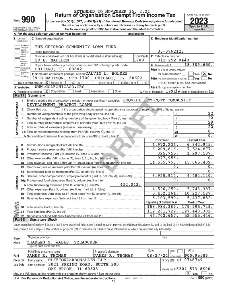 Form 990 – 2023 Form 990 – 2023